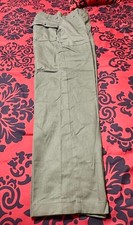 Vintage 80s US Military OG-507 Utility Trousers Olive Green Fatigue Pants 30x29