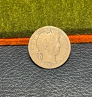 (#102351) Barber Quarter:  1893 S   AG.   Better date!  Problem free.