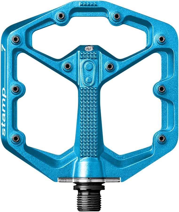 Педали Crankbrothers Stamp 7 - Платформа, Алюминий, 9/16, Синий электрик, Маленькие