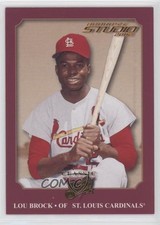 2002 Donruss Studio Classic Studio 742/1000 Lou Brock #CS-20 HOF 2r8