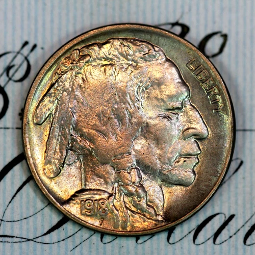 * 1918-P * SUPERB+ GEM BU MS BUFFALO NICKEL * FROM ORIGINAL COLLECTION