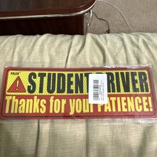 2-Pcs New Driver Magnet for Car Student Driver Magnet Funny Bumper Magnets Sign