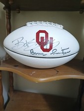Oklahoma Sooners Barry Switzer Signed Original Football Autographed Ball