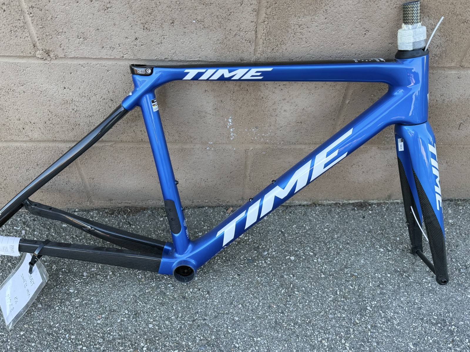 Time Alpe D'Huez Frameset (X-Small) Blue/White