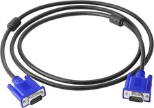 VGA to VGA Monitor Cable HD15 Male to Male for TV Computer Projector 5 Feet
