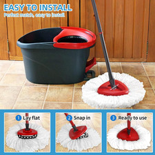 4 Pack Mop Heads Replacements Compatible with Vileda 1 Tank System | Mop Refi...