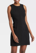 A New Day Women's Mini Sheath Dress Black Size 18