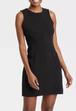 NEW A New Day Women's Mini Sheath Dress Black Size 18