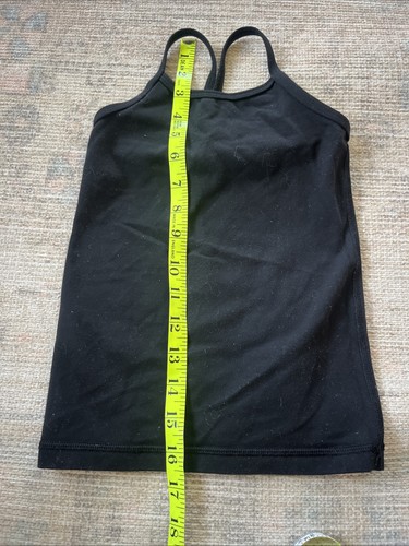 IVIVA Girls Racerback Tank Top Lined Spaghetti Straps BLACK Size 4 - Picture 7 of 7