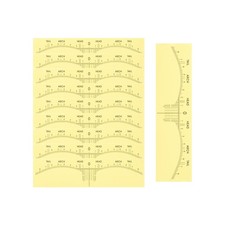 1-10PCS Eyebrow Ruler Sticker Disposable Eyebrow Stencil Microblading Ruler