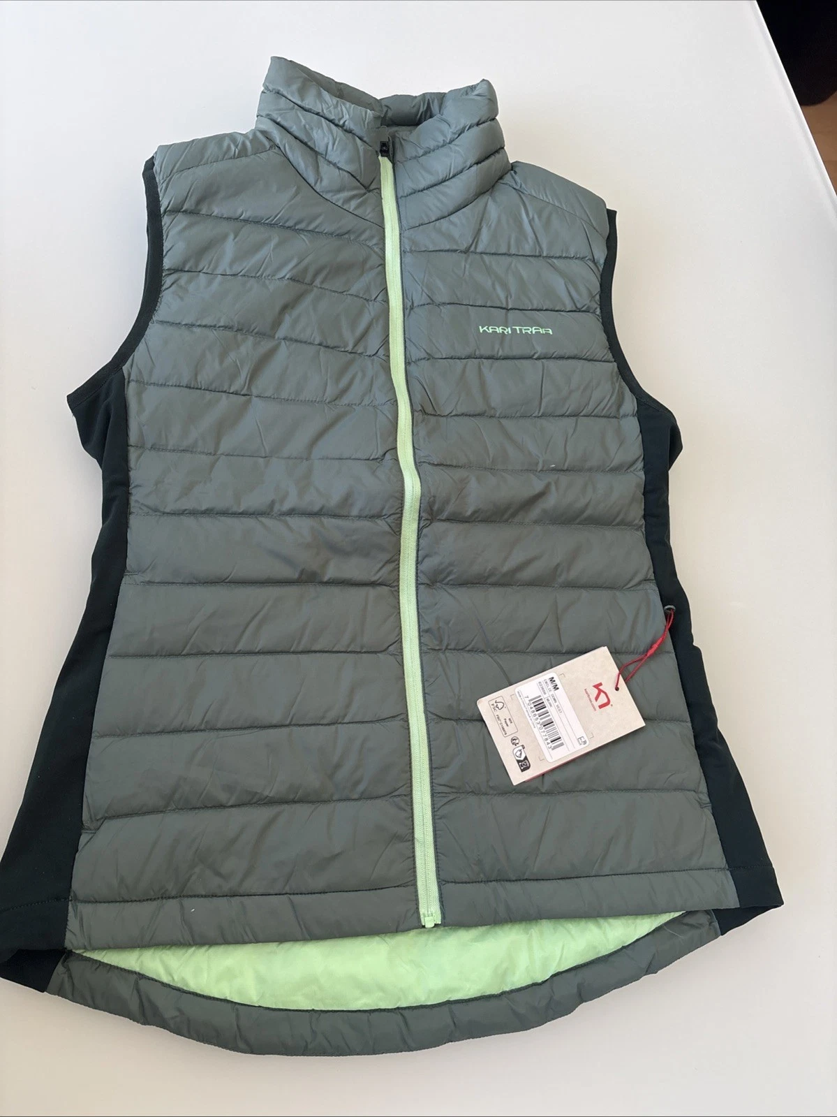 NWT Kari Traa Emilie Down Vest Medium. Green. Size M