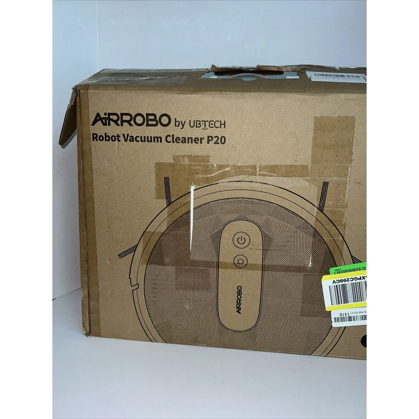 AIRROBO by UBTECH P20 Robot Vacuum Cleaner Black Geometric Smart Home Vacuum
