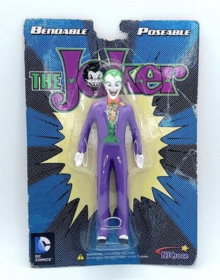Bendable Poseable The Joker 6'' Figure DC Comics NJ Croce Sealed Damaged Card