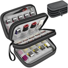 USB Flash Drive  SD Card Organizer Case - Holds 24 Thumb Drives  10 SD Card...