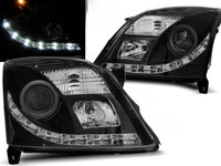Scheinwerfer Paar Opel Vectra C 02-05 Daylight Drl Led Schwarz