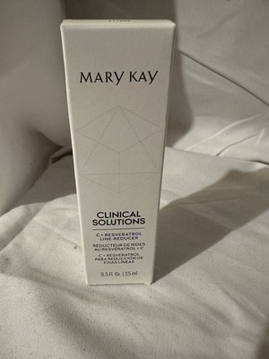 New In Box Mary Kay Clinical Solutions C + Resveratrol Line Reducer Full Size