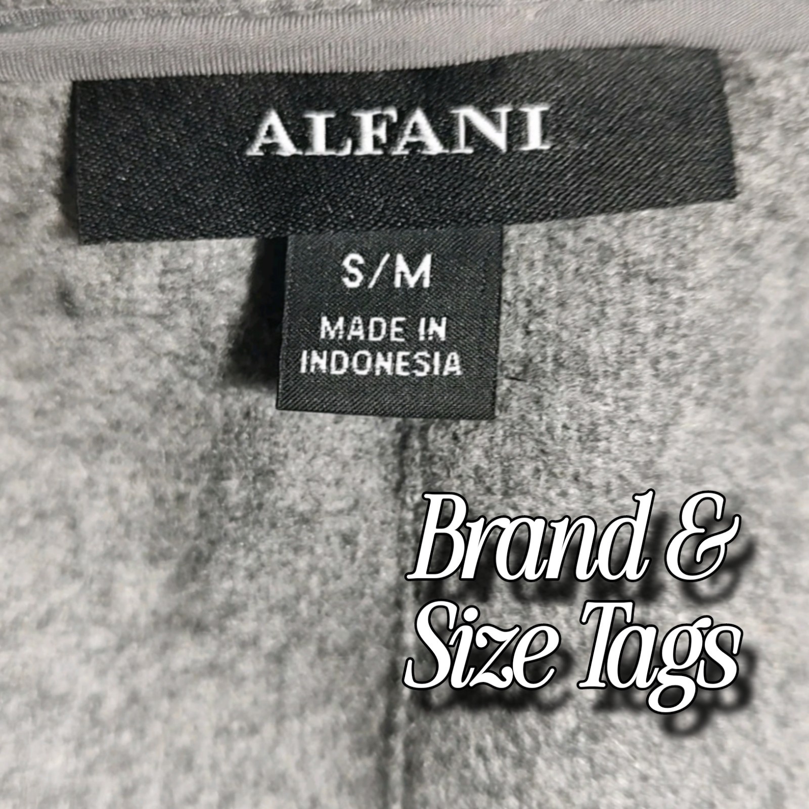 Alfani Gray Patchwork Open Front Wool Blend Trenc… - image 4