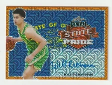 2021-22 Leaf Metal State Pride Red Autograph #SP-WR1 Will Richardson RC #/3