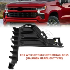 New Bumper End Cap Air Duct Left Driver Side For Chevy Silverado 1500 2022-2024