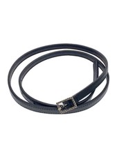 SAINT LAURENT Women's Leather Belt in Black