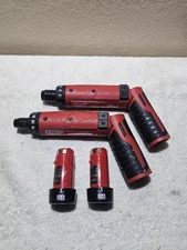 2 Milwaukee 2101-20 M4 Screwdrivers With 2 Batteries (NO CHARGER)