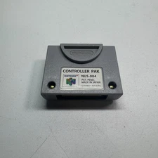 N64 Controller Pak NUS-004 Official Nintendo 64 Memory Card Fast Free Shipping