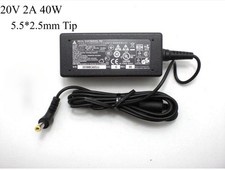 Original 20V 2A 40W Delta Charger AC Adapter 5.5 2.5mm Tip Power Supply
