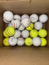 27 Callaway Triple Track ERC Soft Golf Balls 3A-5A Condition White And Yellow