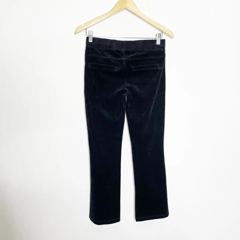 Pantalón corto Pam & Gela Flare terciopelo negro pull on riesgo medio y2k 00s mujer XS Foto 4 de 4