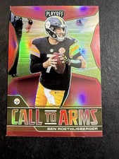 Ben Roethlisberger 2021 Playoff Call to Arms Pink HOLO SILVER Prizm #CA-BRO