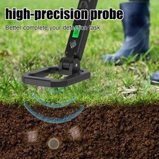 Foldable Metal Detector Checker LCD Sound Alarm Vibration with Compass Treasure