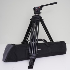 Manfrotto 503 testa fluida e treppiede a due stadi 525MVB con custodia imbottita