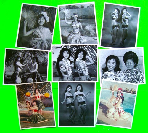 Lot/9 ca 1958 HAWAII HULA GIRL Dancers MODELS PHOTOGRAPHS Bob Carlisle ORIGINALS