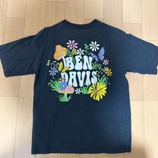 Rare Ben Davis T-Shirt Black Back Print Large Used Japan