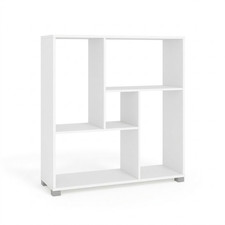 Libreria Scaffale 5 Ripiani Mobile Soggiorno Legno 80x24x83.5 cm