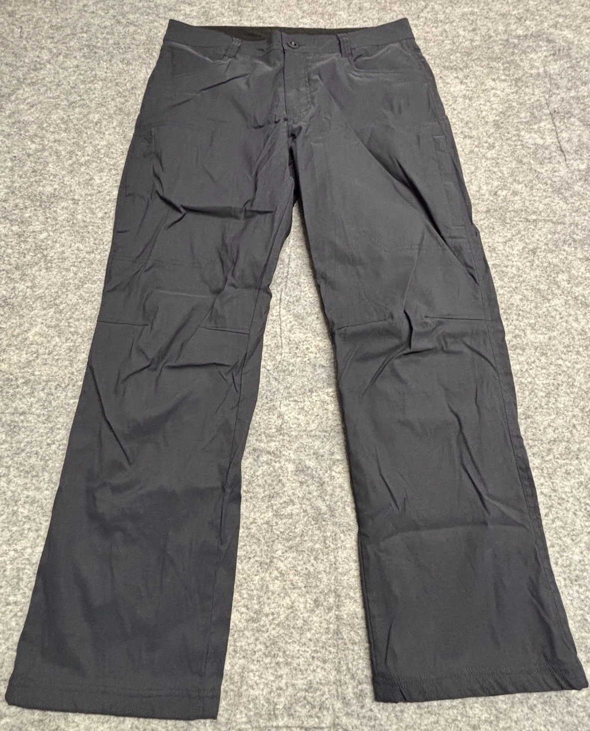 Orvis Mens Fleece Lined Tech Pants 34x29 Black Stretch Hiking Outdoor Cargo