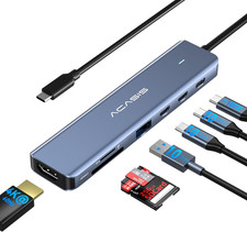 USB C Hub to Hdmi,10Gbps USB C Hub Multiport Adapter with 4K 60HZ HDMI,2 USB ...