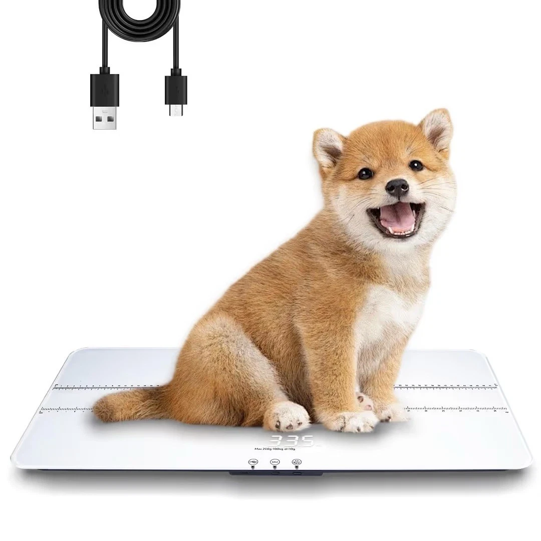 UNIWEIGH Digital Pet Scale with High Accuracy and Tare Function – Large