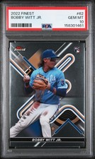 2022 TOPPS FINEST #62 BOBBY WITT JR. ROOKIE RC PSA 10