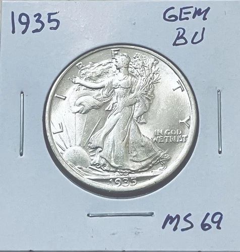 1935 walking liberty half dollar Ultra Cameo Perfect In Every Way