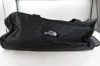 The North Face Black Rolling Duffel Bag Large Soft Case Travel Luggage Mens