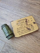 Original WW2 Anti-Gas Ointment No.2 Full Tin And Anti-Fog MkV Full Tin Military