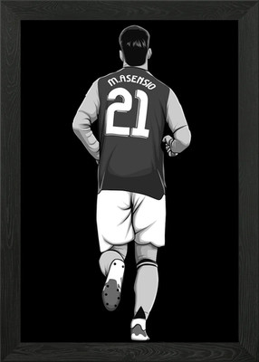 Marco Asensio Black and White Versi Framed Wall Art Poster Canvas Print Picture
