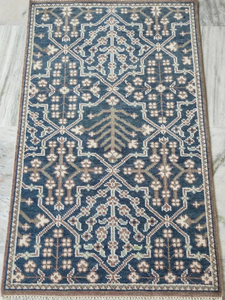 Luxury Vintage Hand Knotted Turkish Oushak Area Rug 7x9 8x10 9x12 10x14 12x15 ft - Image 3 of 4