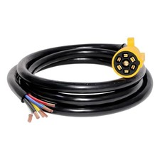 Heavy Duty 7 Pin Trailer Plug Cord with Double Prongs Connector 8 Feet, 7 Way