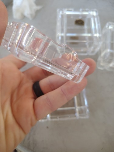 (3) RCR - Royal Crystal Berg 24 % Bleikristall 2,75" Quadratisch Schmuck Schale 3er Set - Bild 7 von 18