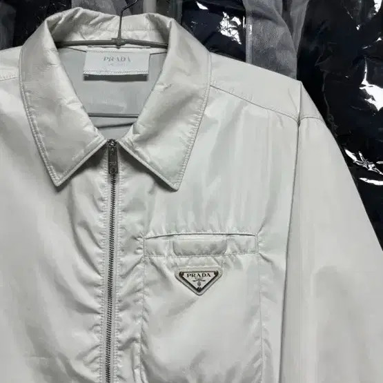 Prada White Nylon Jacket - Size 50, Authentic thumbnail 3