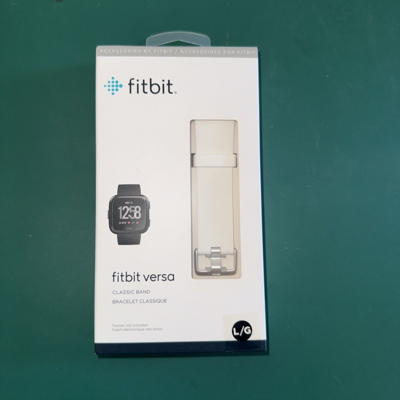 Fitbit Versa Classic Band White Size L  (LARGE) Water Resistant Sporty Brand New