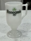 Finnegan’s Shamrock Milk Glass Irish Coffee Mugs Vintage St. Patrick’s Day