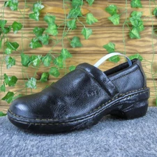 b.o.c Women  Clog Black Leather Sz 9.5 Medium Gently Used 2025
